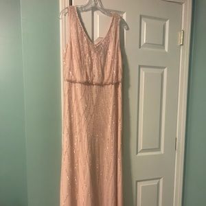 BHLDN Adrianna Papell bridesmaid dress Brooklyn